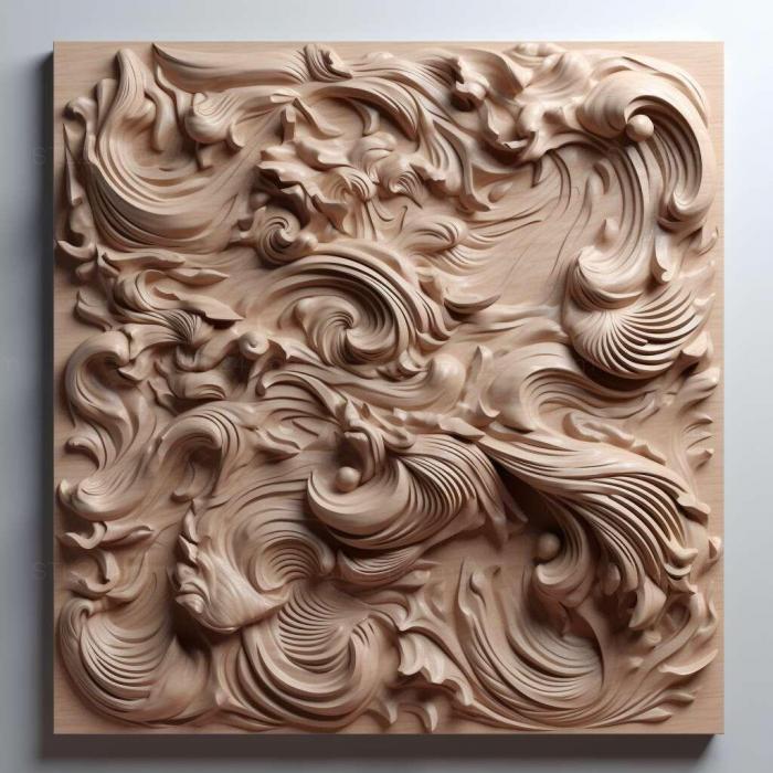 Patterns and decorations (Knauf Aquapanel 3, PATTERN_91) 3D models for cnc